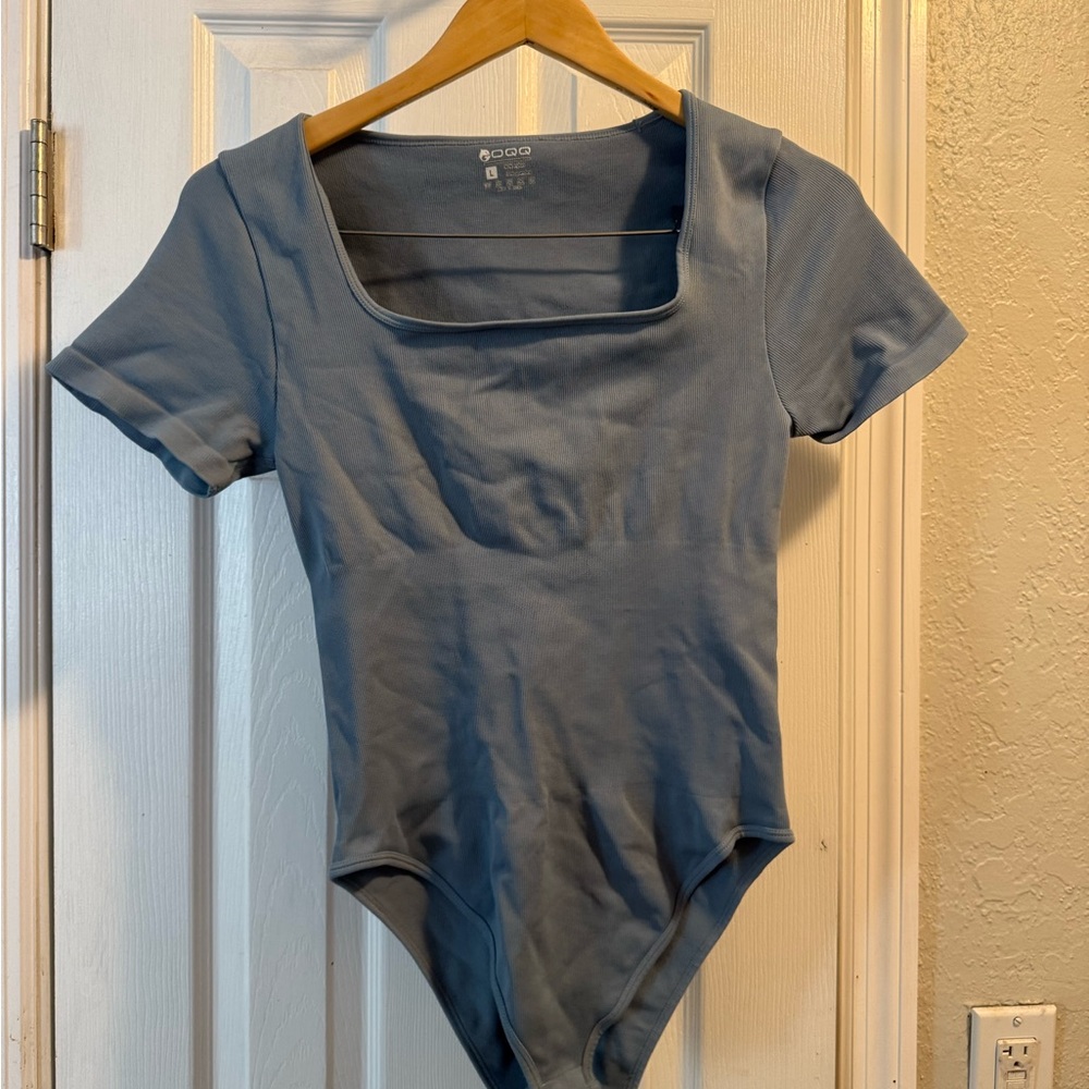 Blue Short Sleeve Bodysuit